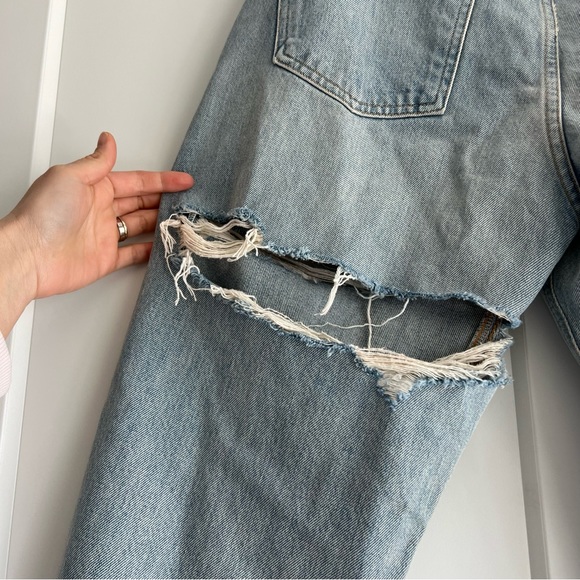Agolde 90s mid rise loose fit unhinged jeans 27 - Picture 4 of 15